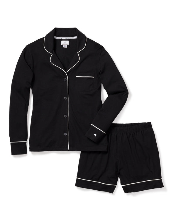 Luxe Pima Cotton Black Short Set