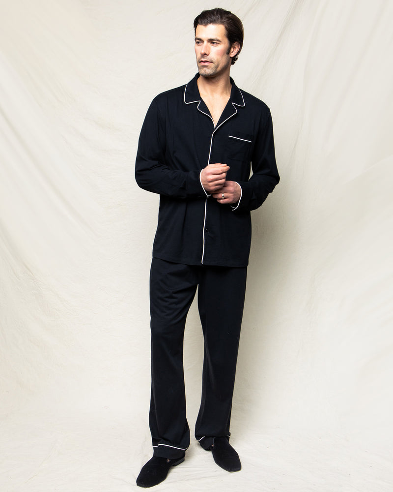 Men's Pima Pajama Set in Black