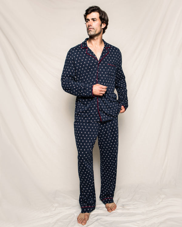 Luxe Pima Foulard Men's Classic Pajama Set