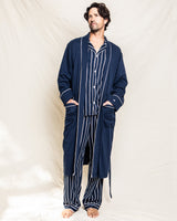 Men's Luxe Pima Cotton Navy Robe