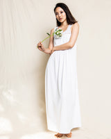 Luxe Pima Cotton White Camille Nightgown