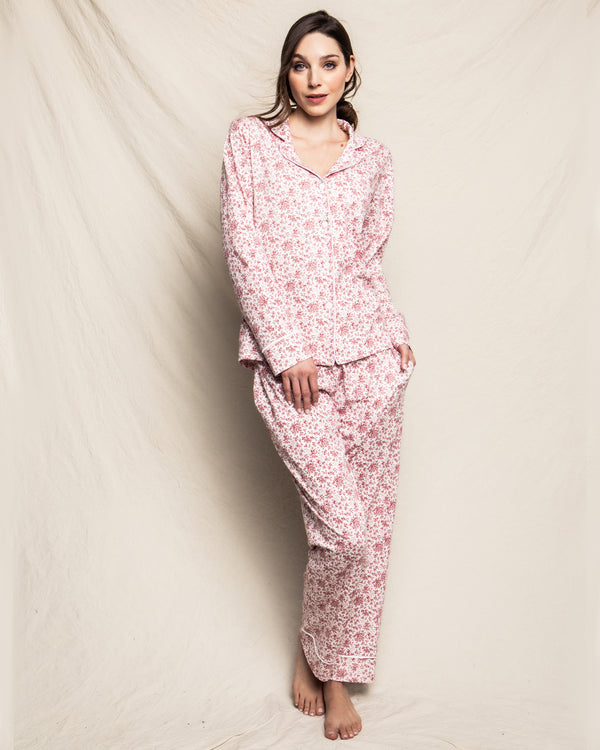 Luxe Pima Sussex Bordeaux Pajama Set