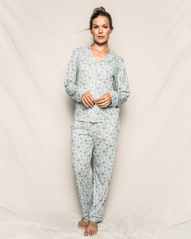 Luxe Pima Women's Sussex Evergreen Pajama Set