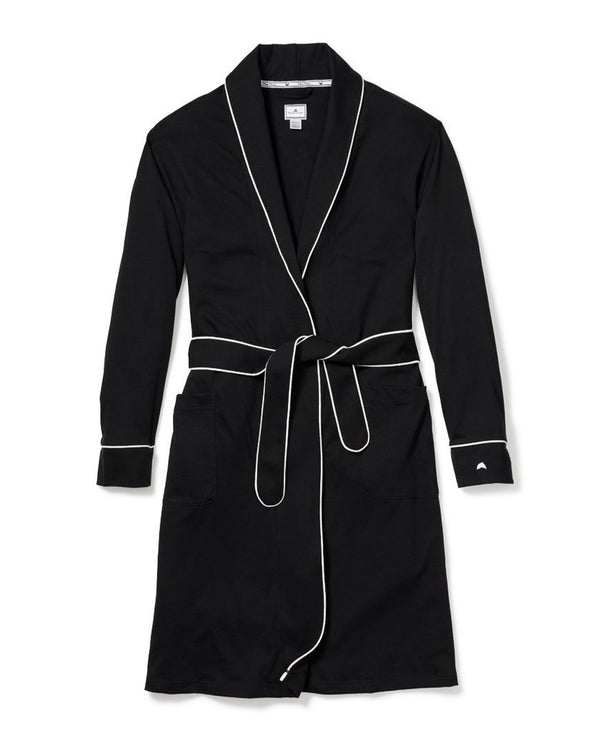 Luxe Pima Cotton Black Robe