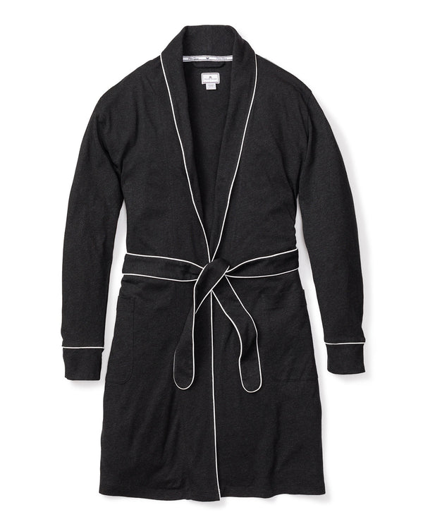 Luxe Pima Cotton Dark Heather Robe