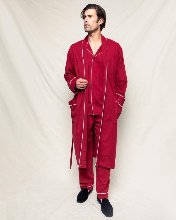 Luxe Pima Men's Bordeaux Robe