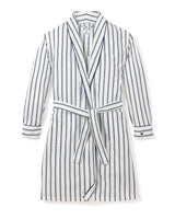 Luxe Pima Cotton Navy Stripe Robe