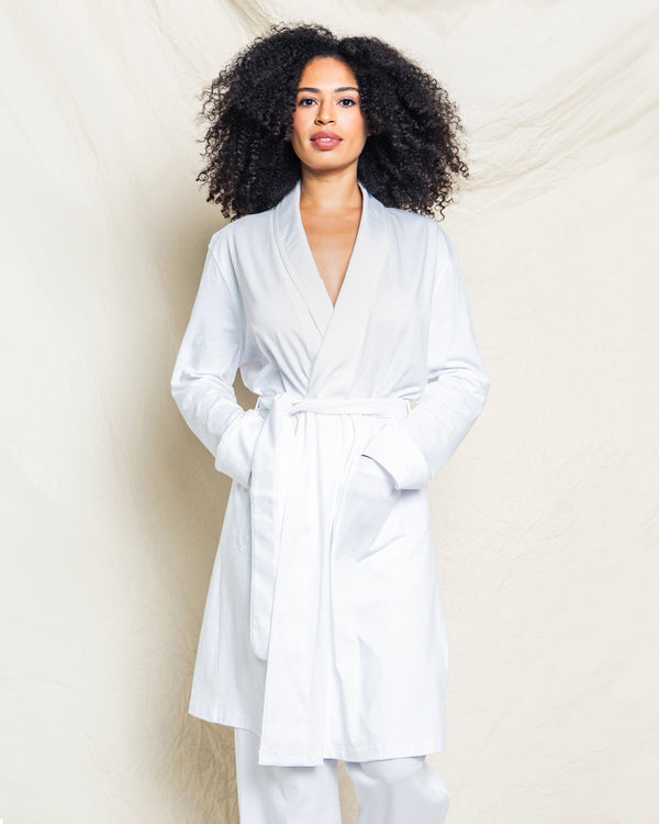 Luxe Pima Cotton White Robe