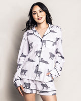 Luxe Pima Cotton Panthère de Paris Short Set