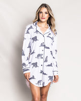 Luxe Pima Cotton Panthère de Paris Nightshirt