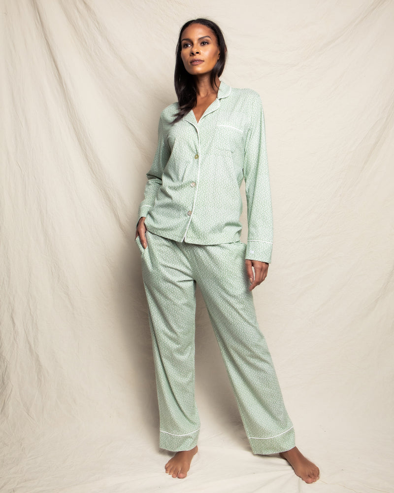 Brushed Back Satin Pajama – Miss Elaine Store