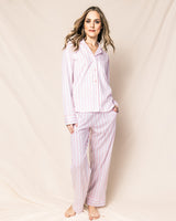 Luxe Pima Cotton Pink Stripe Pajama Set