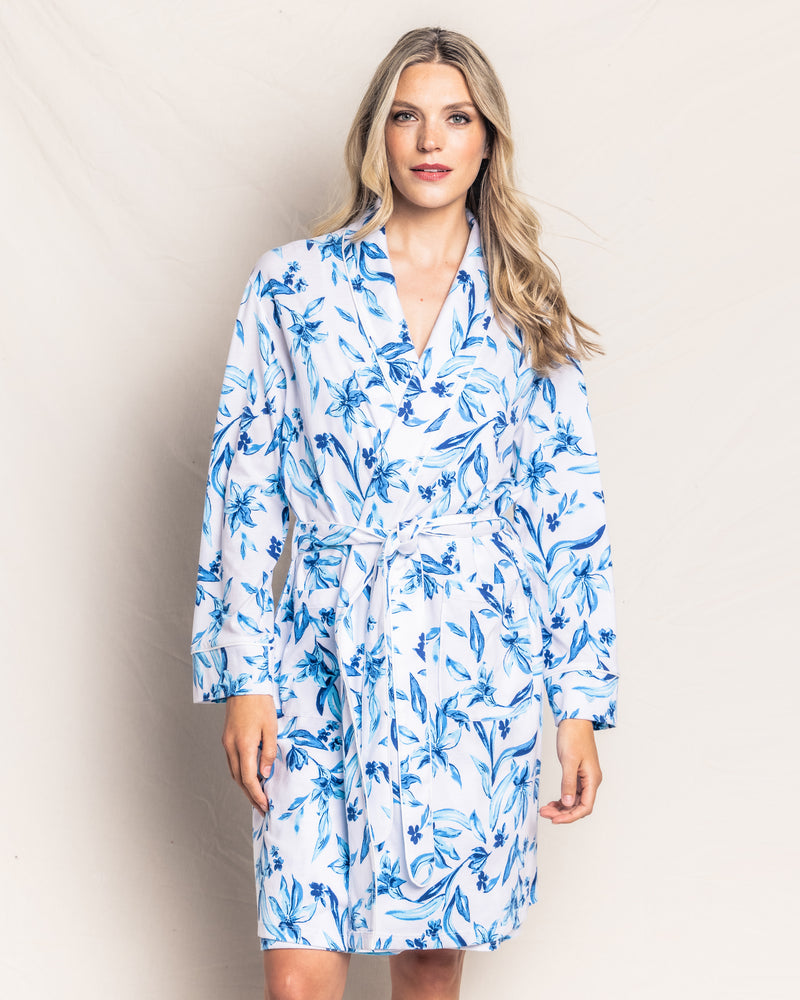 Luxe Pima Cotton Songs of Santorini Robe