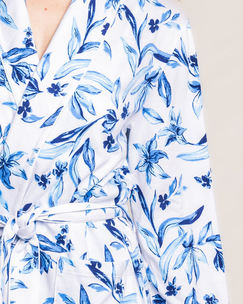 Luxe Pima Cotton Songs of Santorini Robe