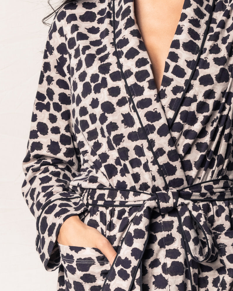 M.M.LaFleur x Petite Plume Pima Sahara Print Robe
