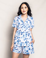 Luxe Pima Cotton Songs of Santorini Short Set