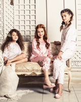 100% Mulberry Pink Silk Luxe Kids Pajama