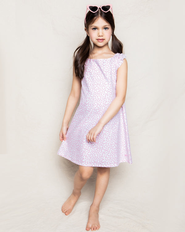 Girl's Twill Amelie Nightgown in Sweethearts