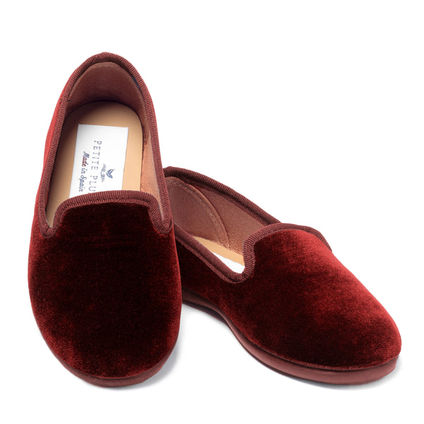 Red velvet loafers 2025 womens