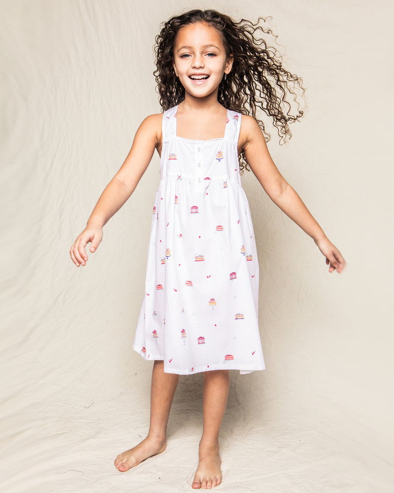 Girl's Twill Charlotte Nightgown in Desserts