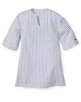 Children's Navy French Ticking Caftan