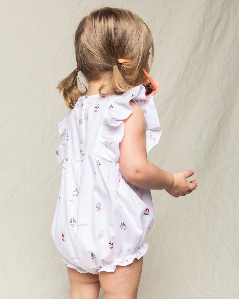 Bateau Ruffled Romper