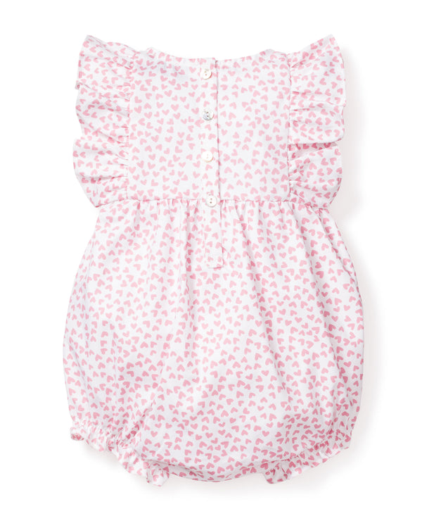 Pima Ruffle Collar Romper in Sweethearts