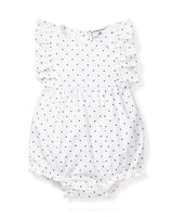 Pin Dots Ruffled Romper