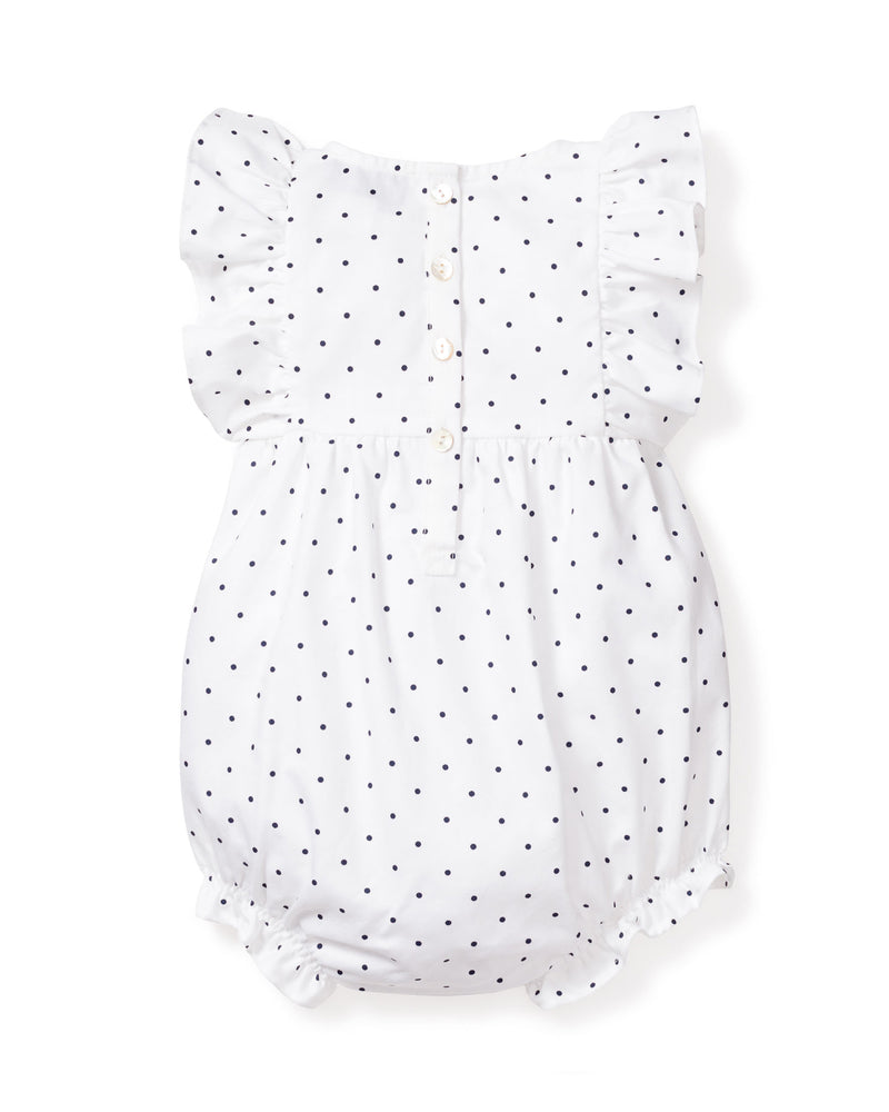 Pin Dots Ruffled Romper