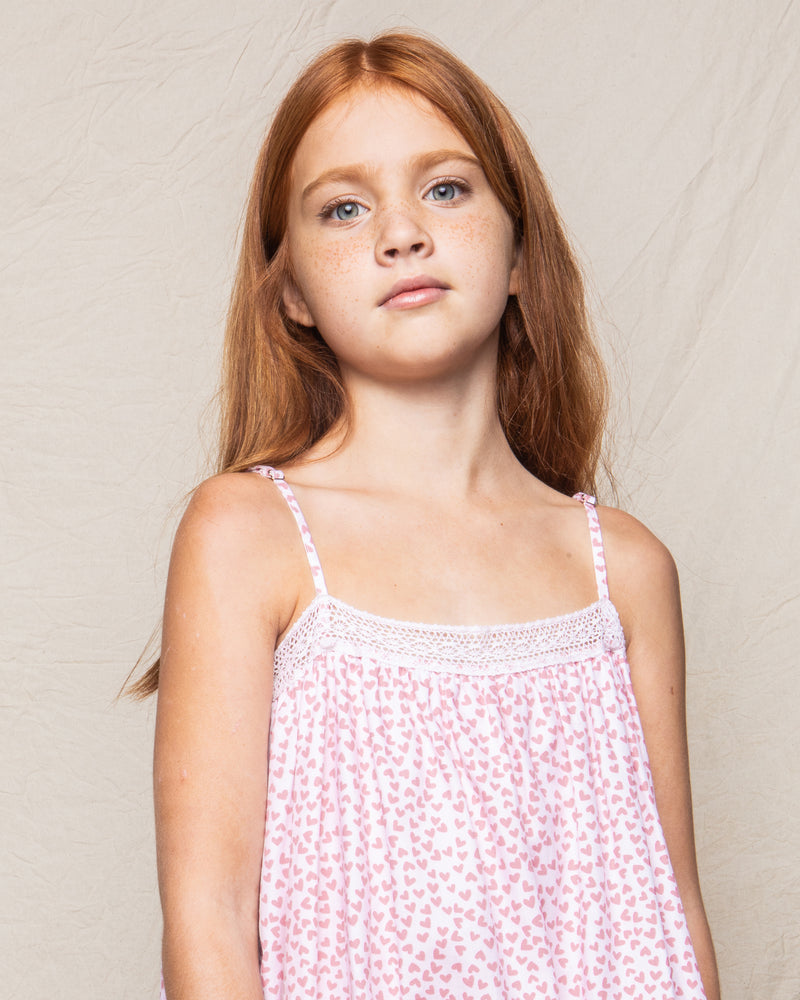 Girl's Twill Lily Nightgown in Sweethearts