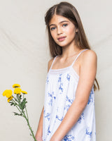 Children's Indigo Floral Lily Nightgown