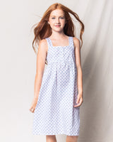 Girl's Twill Charlotte Nightgown in Bicyclette