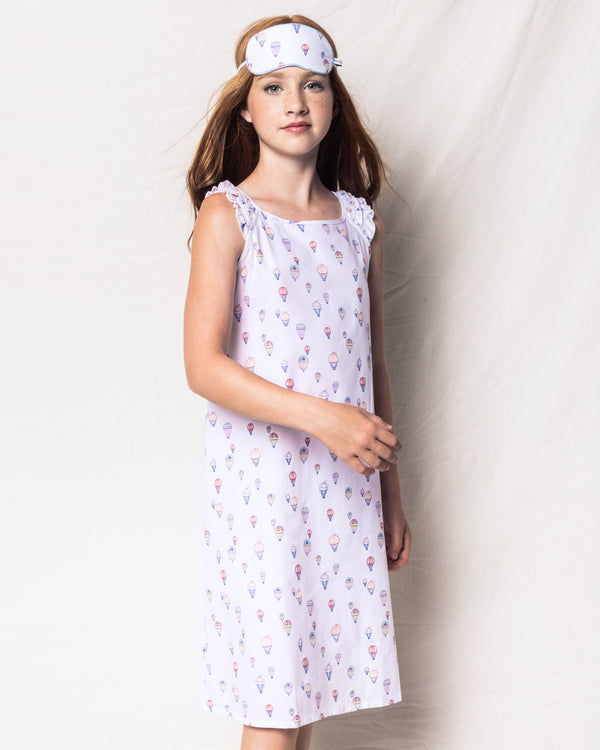 Girl's Twill Amelie Nightgown in Bon Voyage