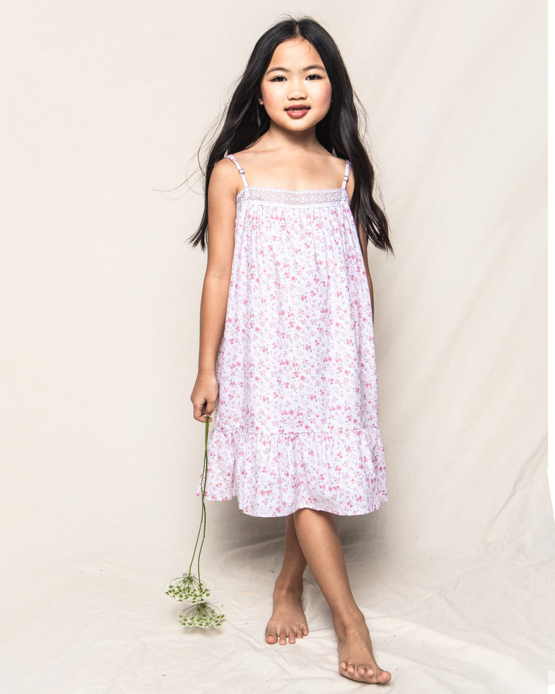 Girl's Twill Lily Nightgown in Dorset Floral