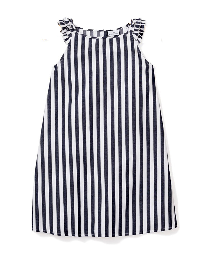 Navy Modern Striped Amelie Nightgown
