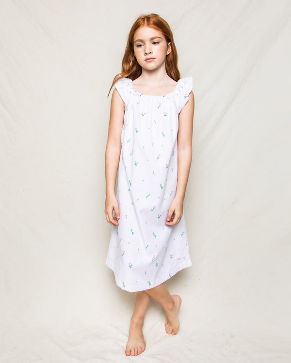 Kid's Twill Isabelle Nightgown in Tulips