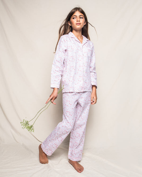 Kid's Twill Pajama Set in Dorset Floral