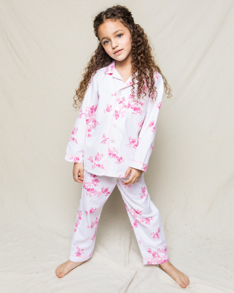 Children's English Rose Floral Pajama Set