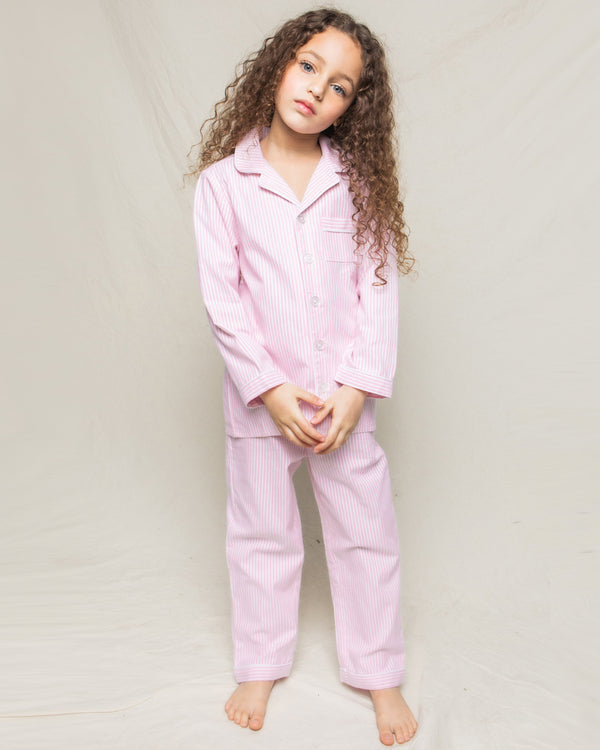 Children's Pink Seersucker Pajama Set