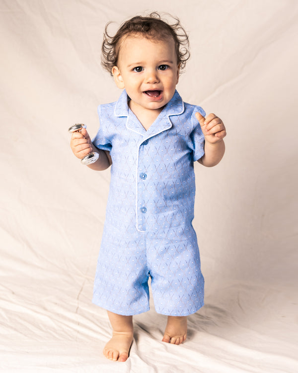 Baby's Twill Classic Romper in St. Andrews Tee Time