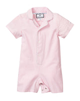 Pink Seersucker Summer Romper
