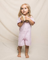 Pink Seersucker Summer Romper