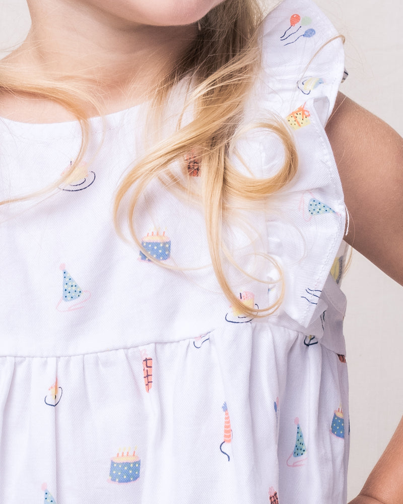 Birthday Wishes Ruffled Romper