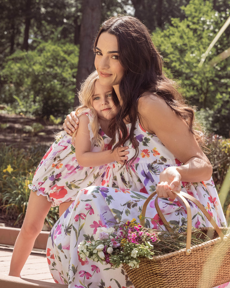 Gardens of Giverny Ruffled Romper