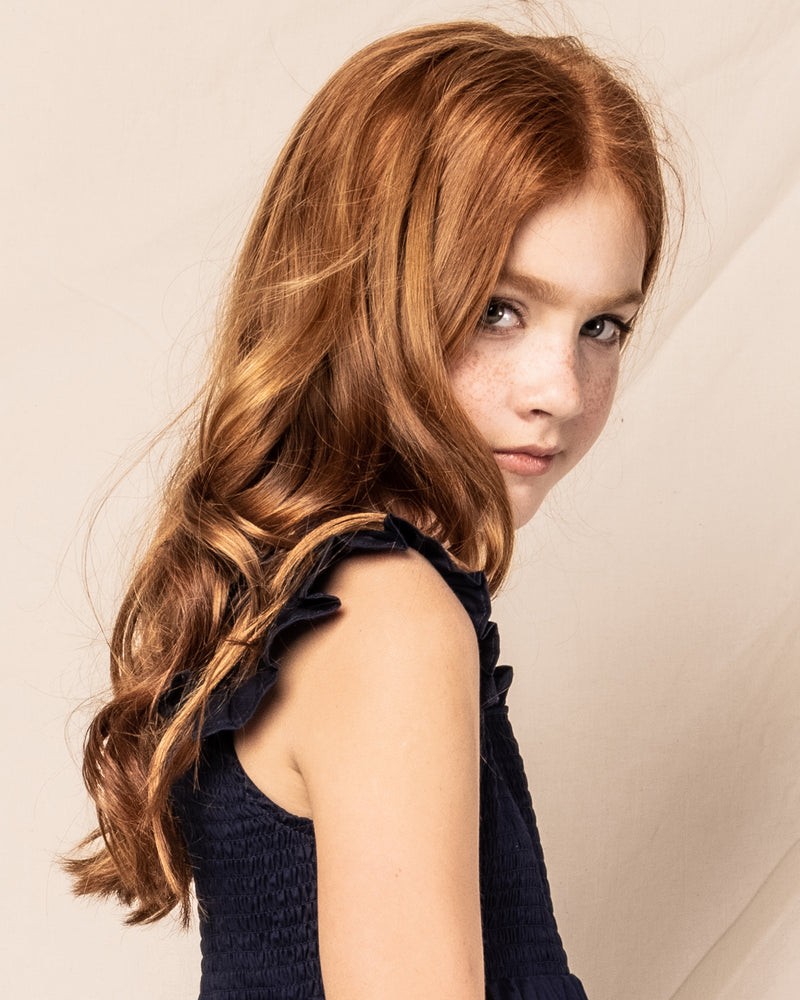 Navy Twill Margaux Dress