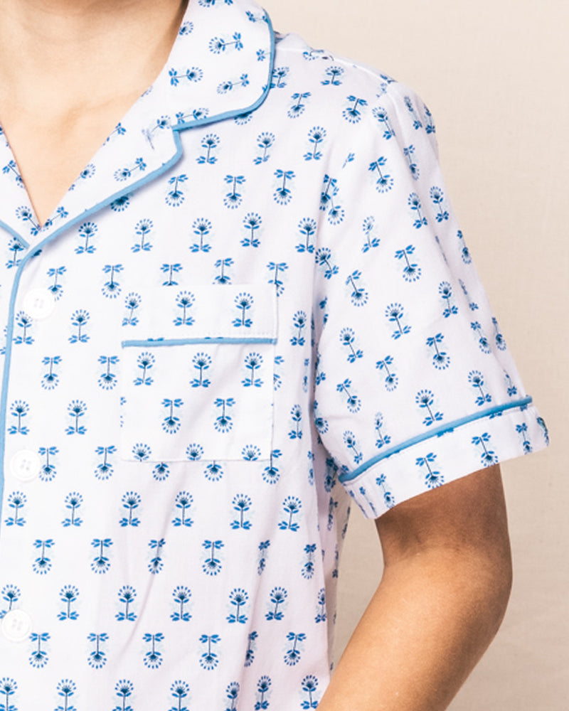 minnow x Petite Plume Botanical Block Print Short Set