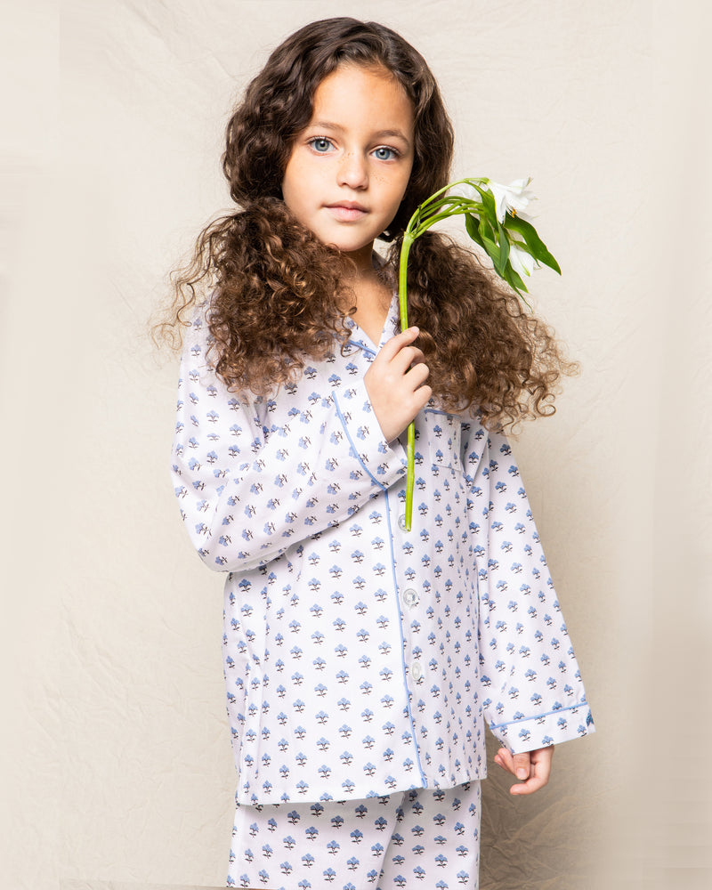 Kid's Twill Pajama Set in Fleurette – Petite Plume