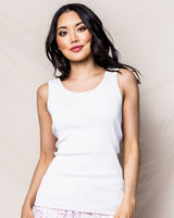 White Sleeveless Pointelle Top