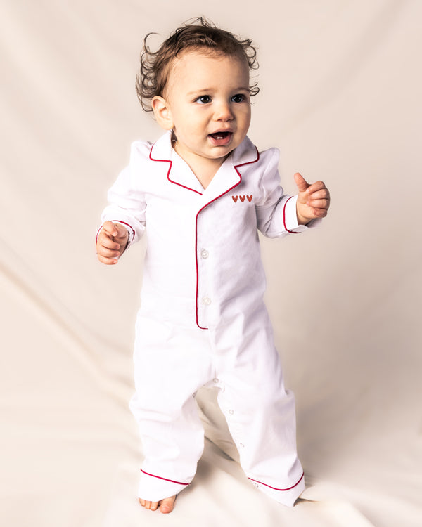 Valentine's Limited Edition -  Romper with Heart Embroidery