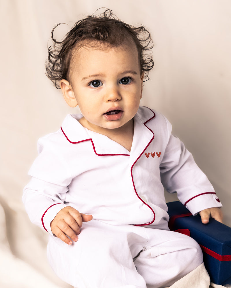 Valentine's Limited Edition -  Romper with Heart Embroidery